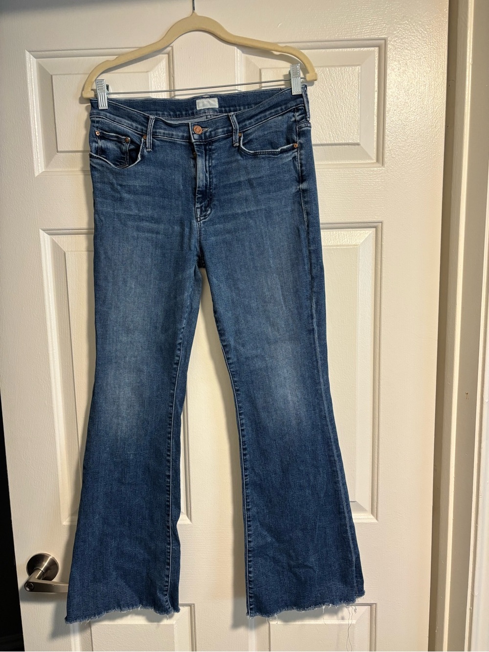 MOTHER Dark Blue Flare Jeans